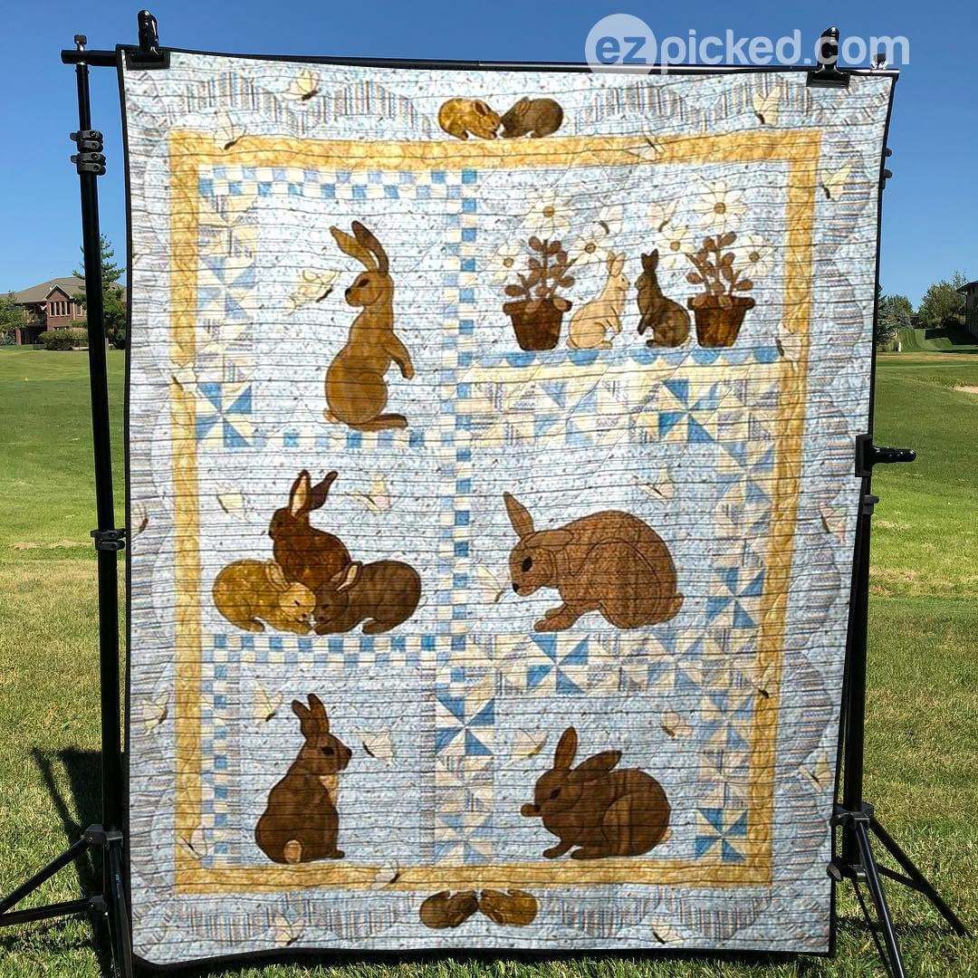 Lovely Bunny Clt170644 Quilt Blanket