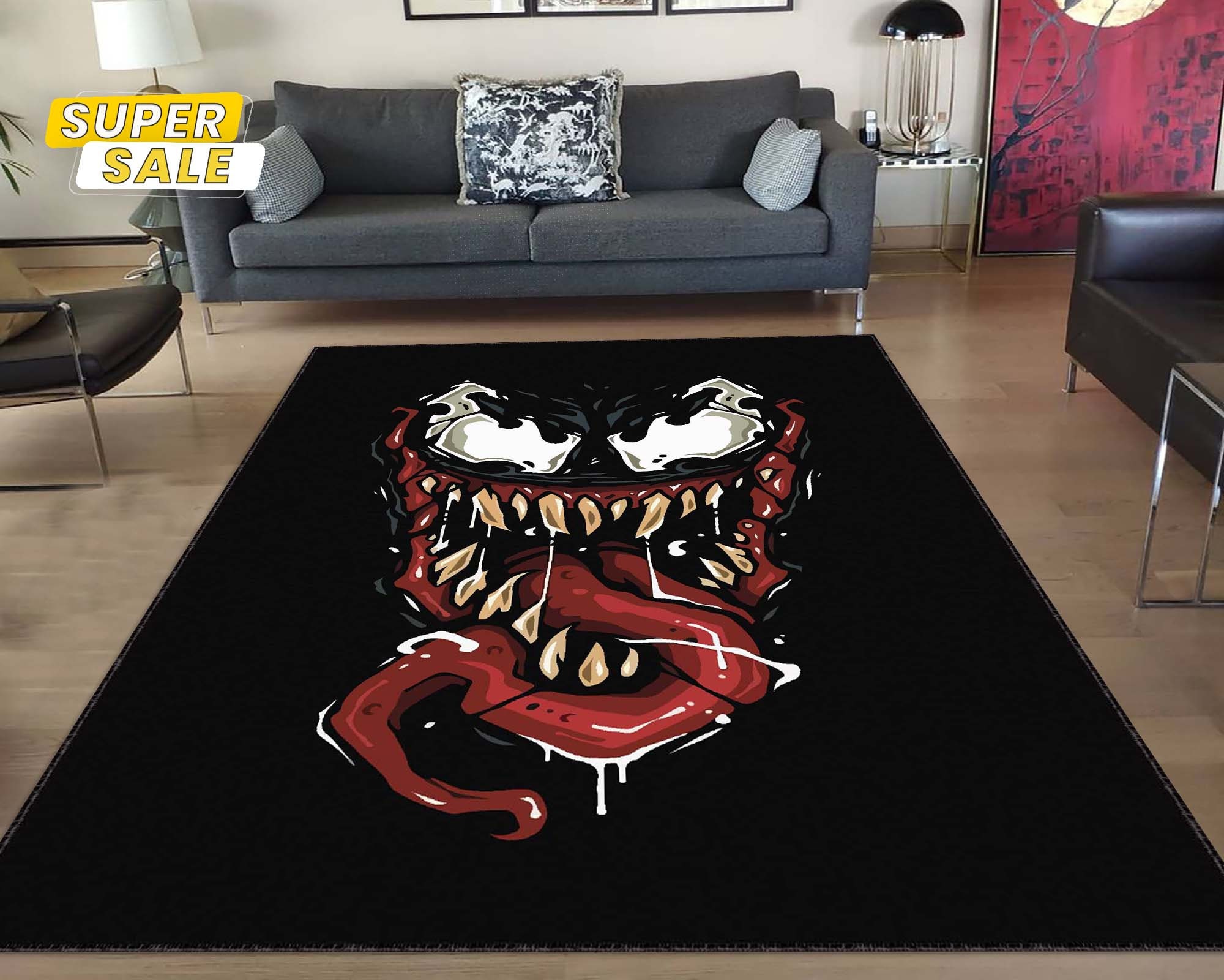Superhero Rug, Kids Room Rug, Avenger Rug, Rugs For Boys Bedroom, Kids Room Decor, Kids Room Rug Washable, Kids Gaming Decor, Floor Rug By Blueshirtfarm Fashion