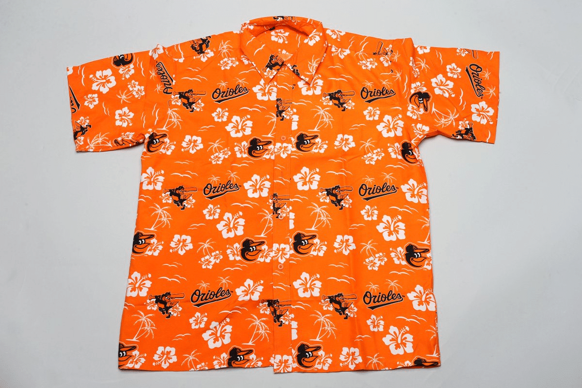 Baltimore Orioles Orange Hawaii Shirt Ha60885