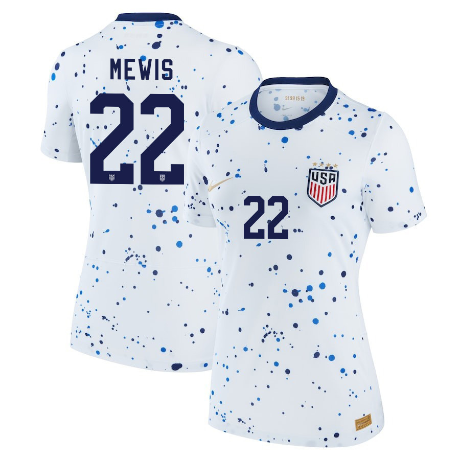 Kristie Mewis 22 Usa Women'S National Team 202324 World Cup Home Women Jersey Opalve Store