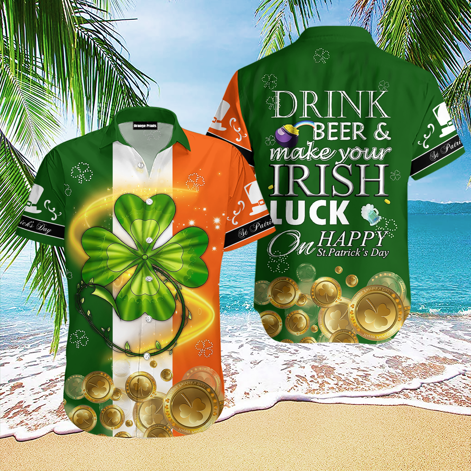 Ireland Flag St Day Aloha Hawaii Shirts For Men And Women Ha65961