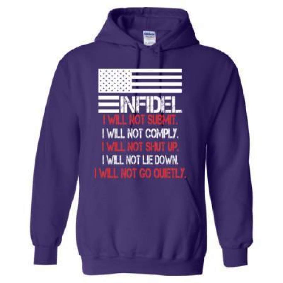 AGR Infidel I Will Not Go Quietly – Heavy Blend™ Hooded Sweatshirt