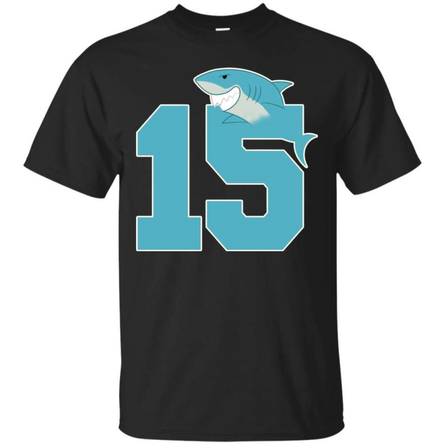 15th Birthday Shark Party Shirt