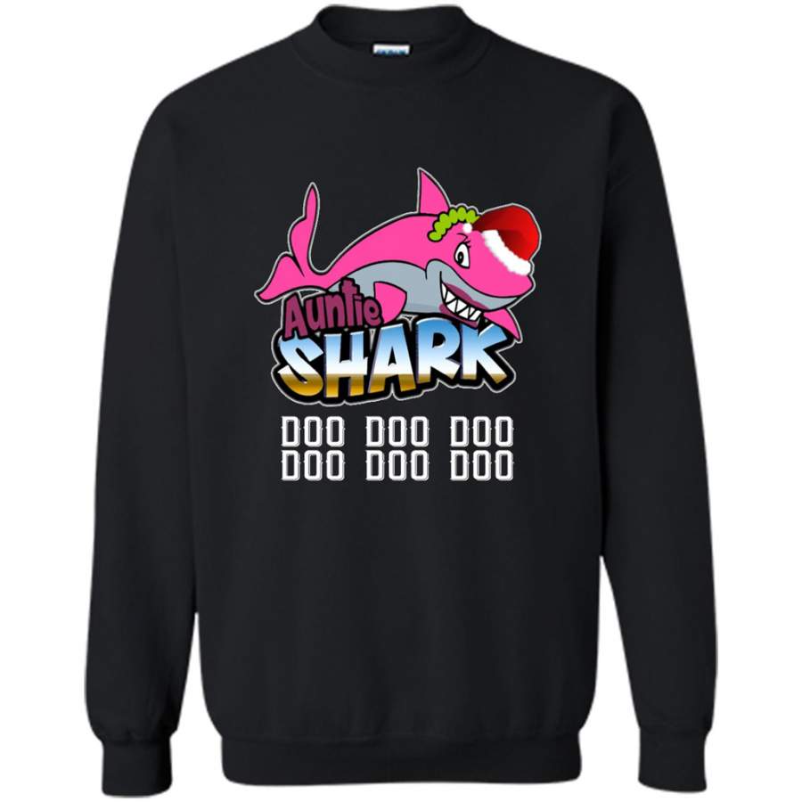 Auntie Shark Doo Doo Doo 1 – Gildan Crewneck Sweatshirt