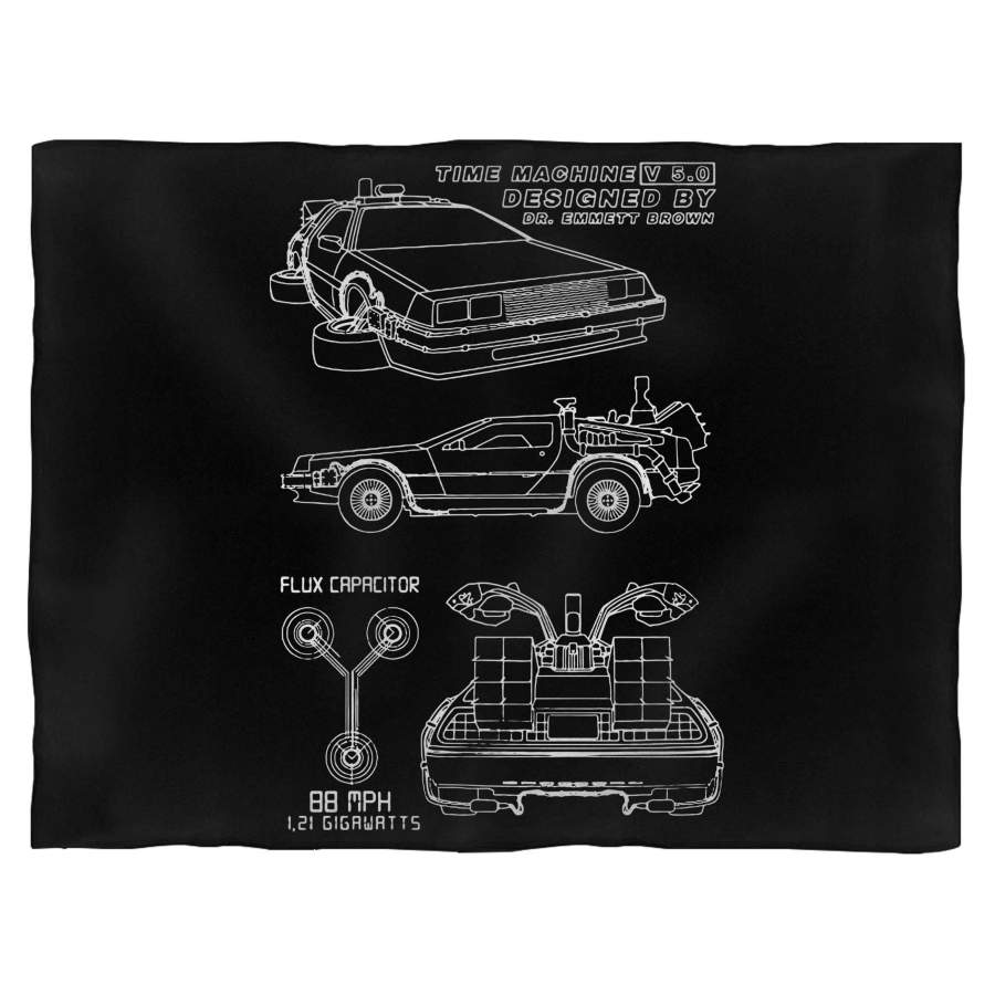 Back To The Future Delorean Blanket