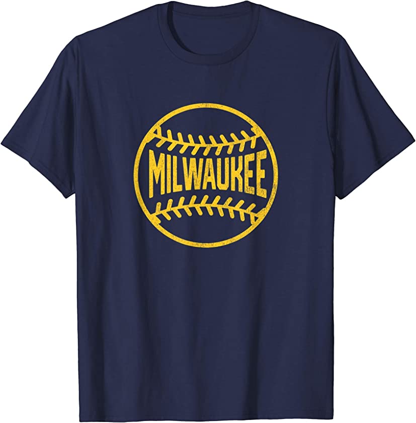 Vintage Milwaukee Baseball Stitches T-Shirt