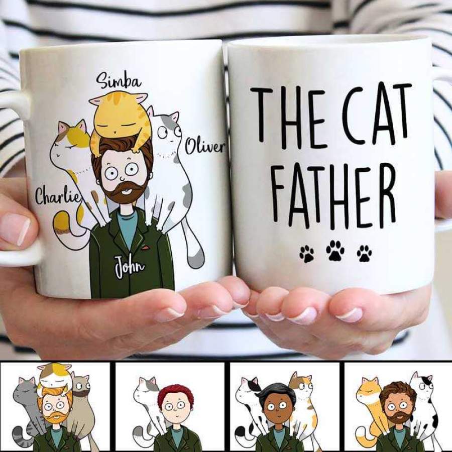 The Cat Father Personalized AOP Mug