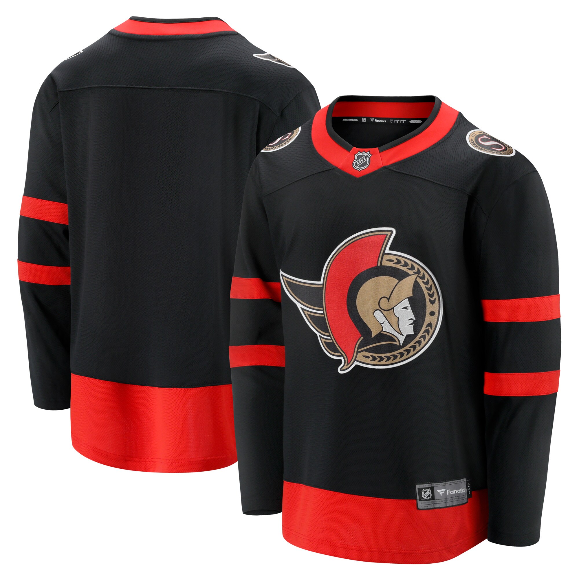 Men's Ottawa Senators Black 2020/21 Home Breakaway Jersey