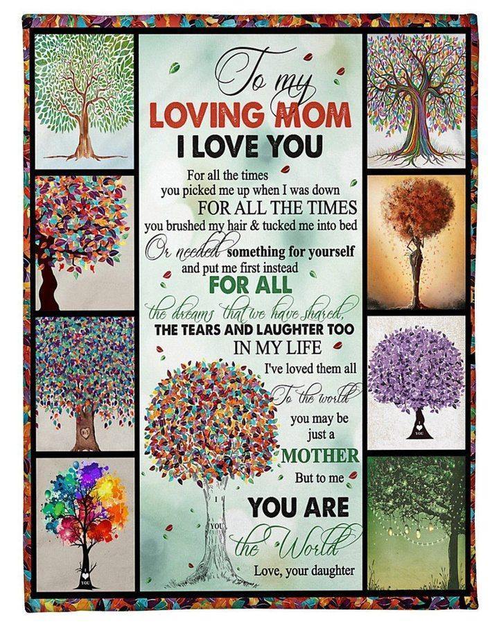 [Personalized Name] Tree Of Life The Tears And The Laughter –  Gift For Mommy, Home Decor, Gift For Family  – Fleece Blanket