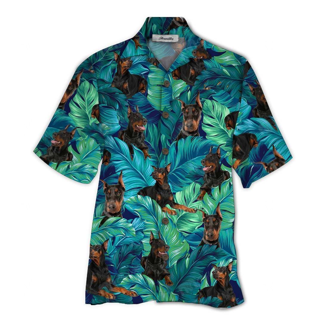 Hawaiian Shirt “Doberman” Tropical