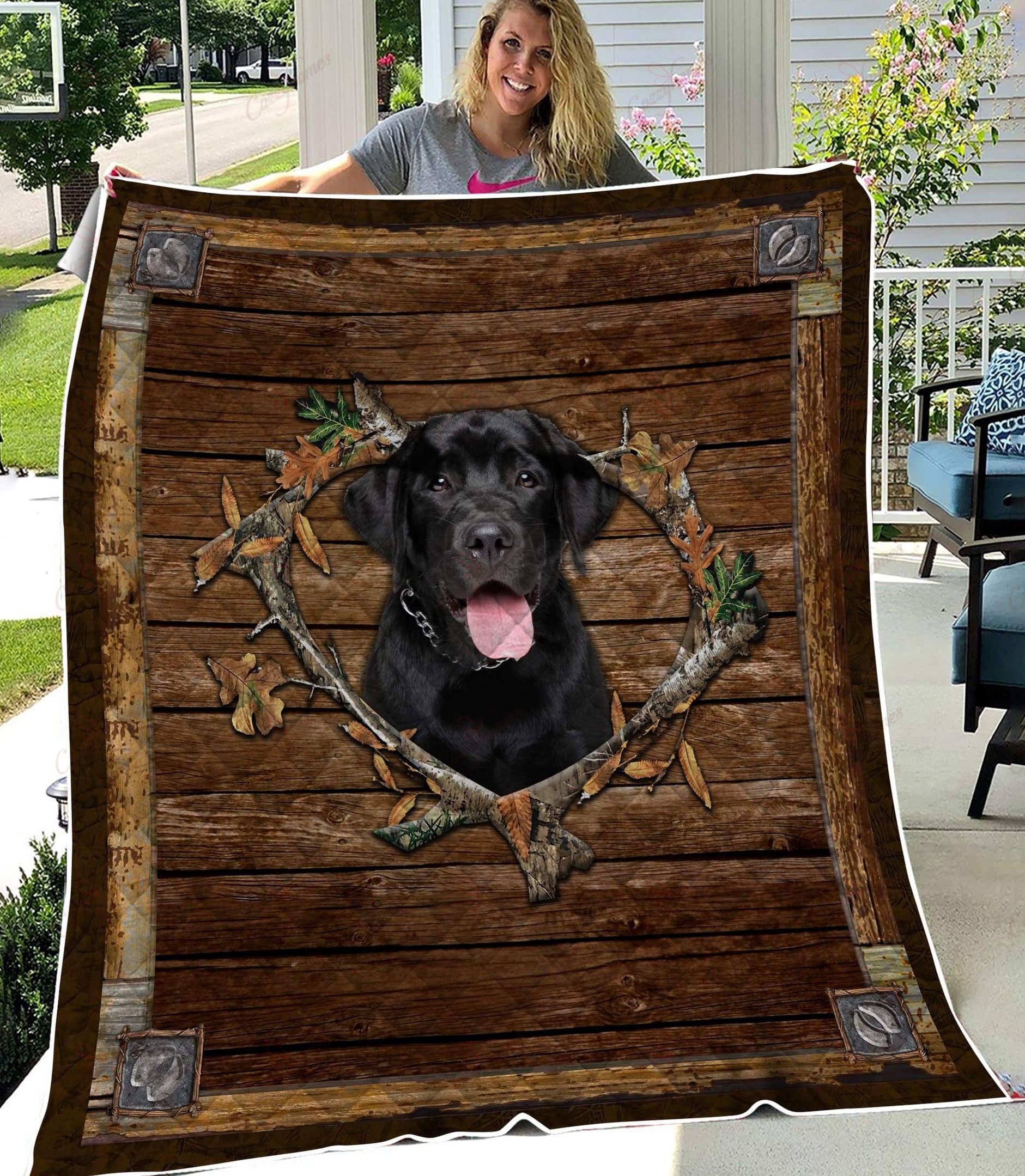 Cute Labrador Halloween XL0204106CL Quilt Blanket