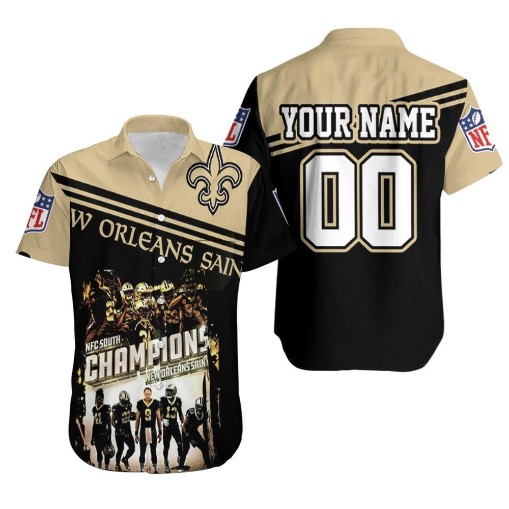 Beach Shirt New Orleans Saints Nfc South Division Champions Personalized Hawaiian Shirt