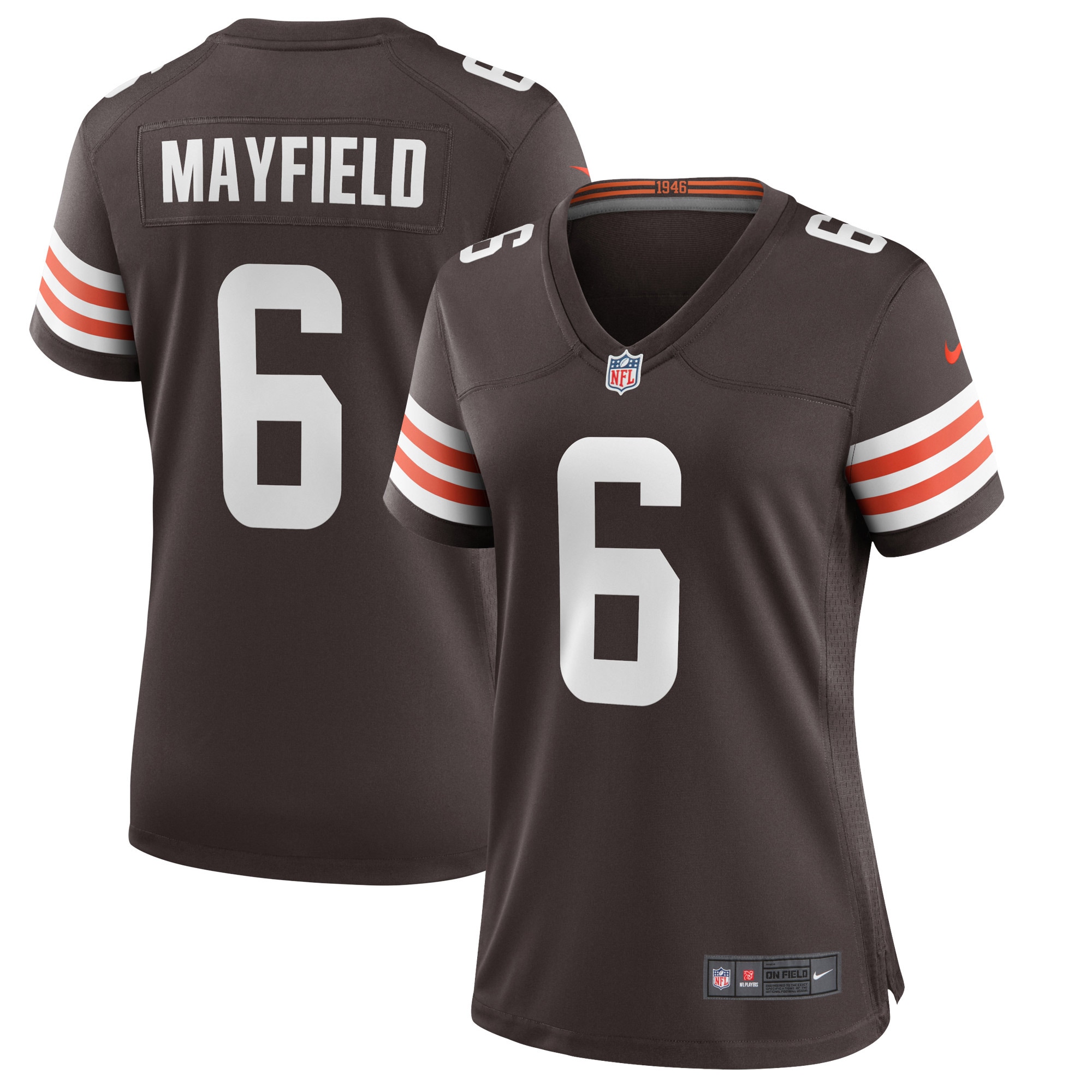 Women’s Cleveland Browns Baker Mayfield Brown Game Player Jersey