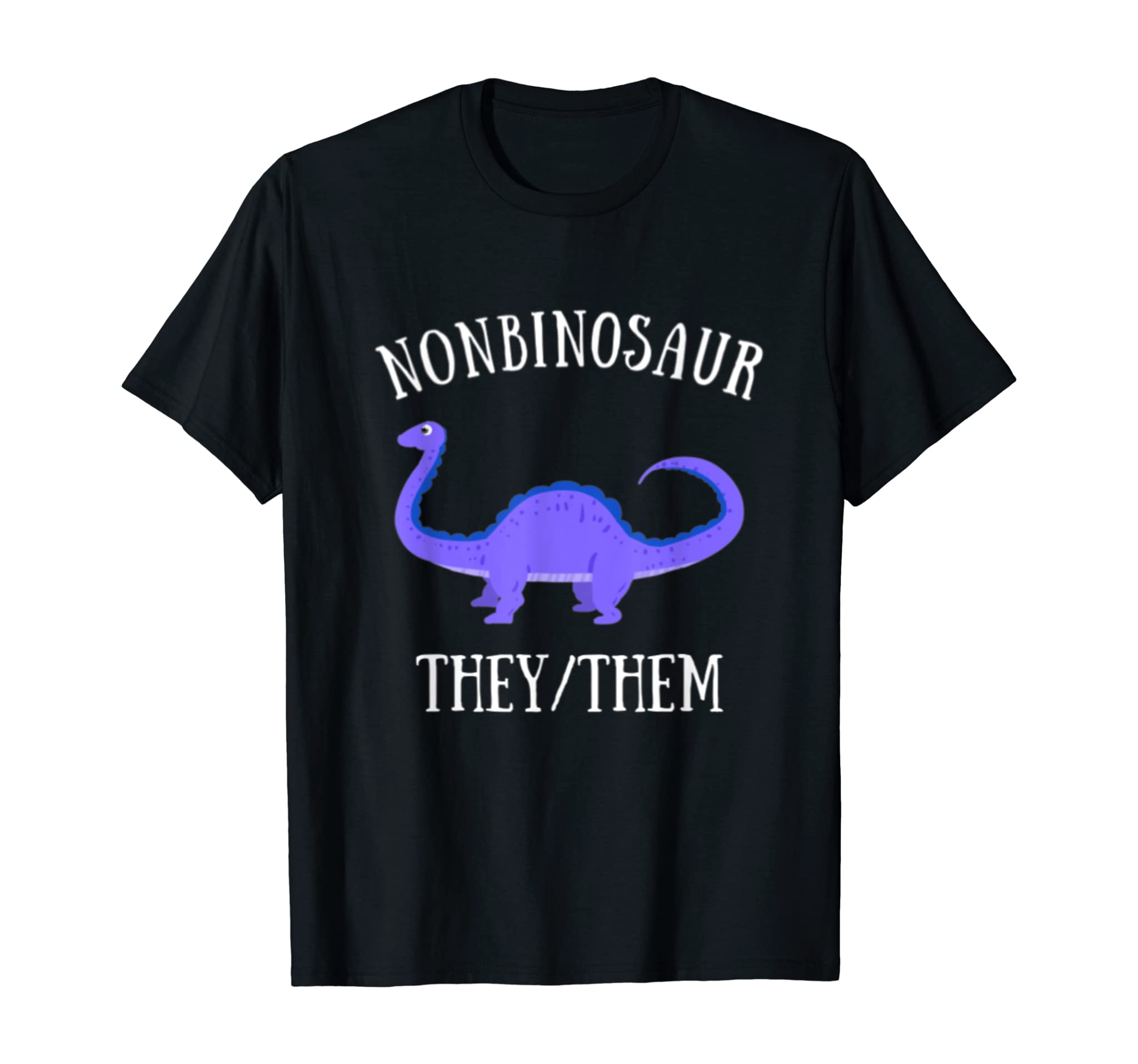 Nonbinosaur They Them Nonbinary Pronouns Dinosaur Lgbt Pride T-Shirt