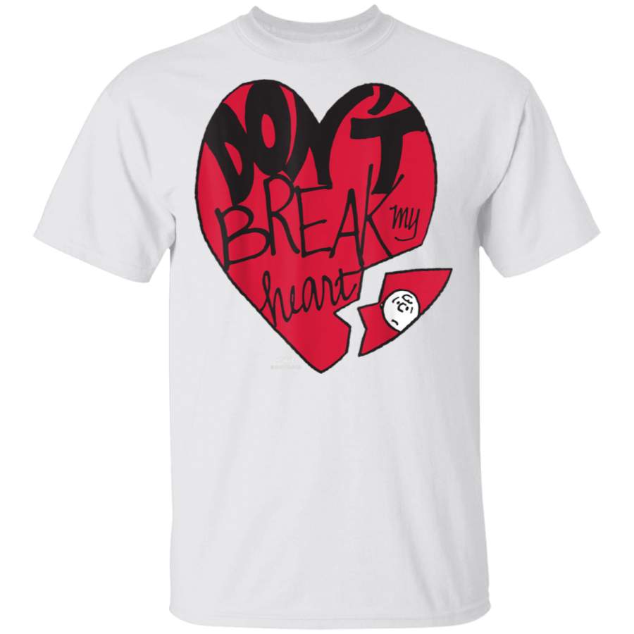 Peanuts Charlie Brown Dont Break My Heart T-Shirt