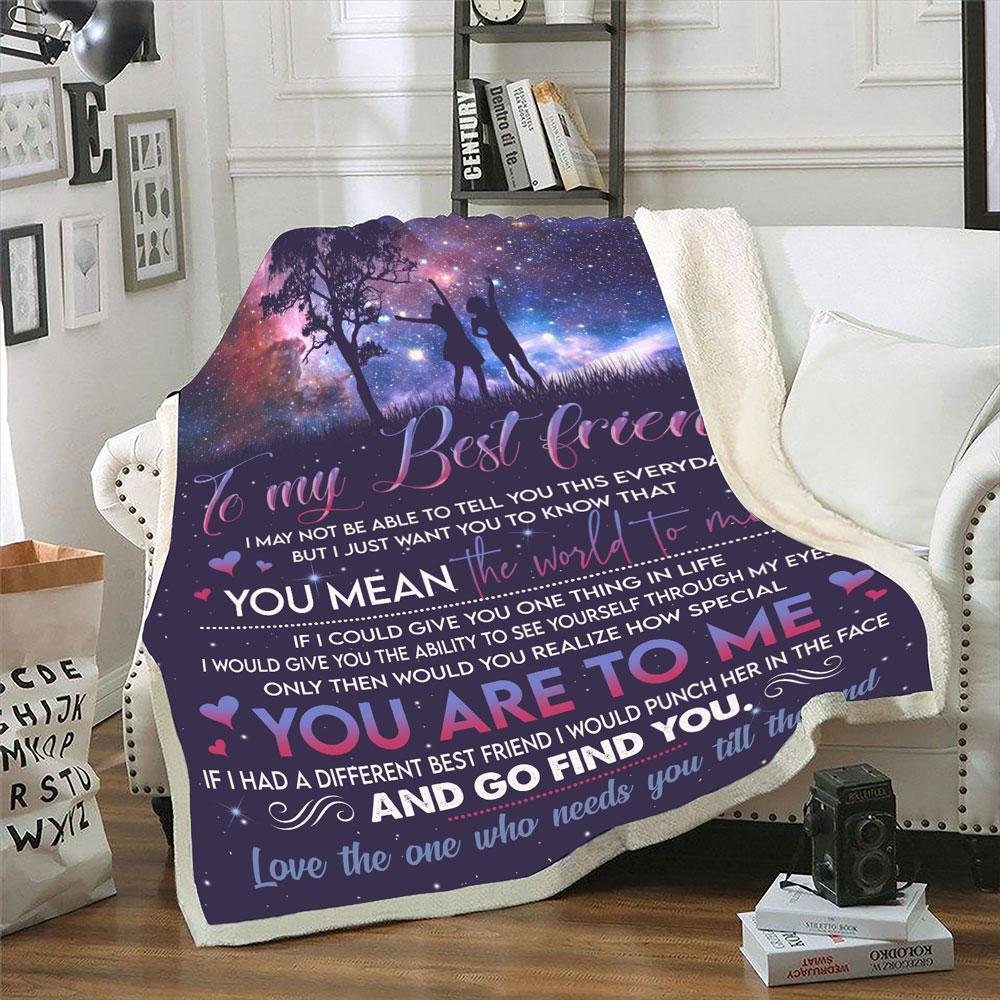 To My Best Friend You Are To Me Blanket Gift For Friend Birthday Gift Home Decor Bedding Couch Sofa Soft And Comfy Cozy