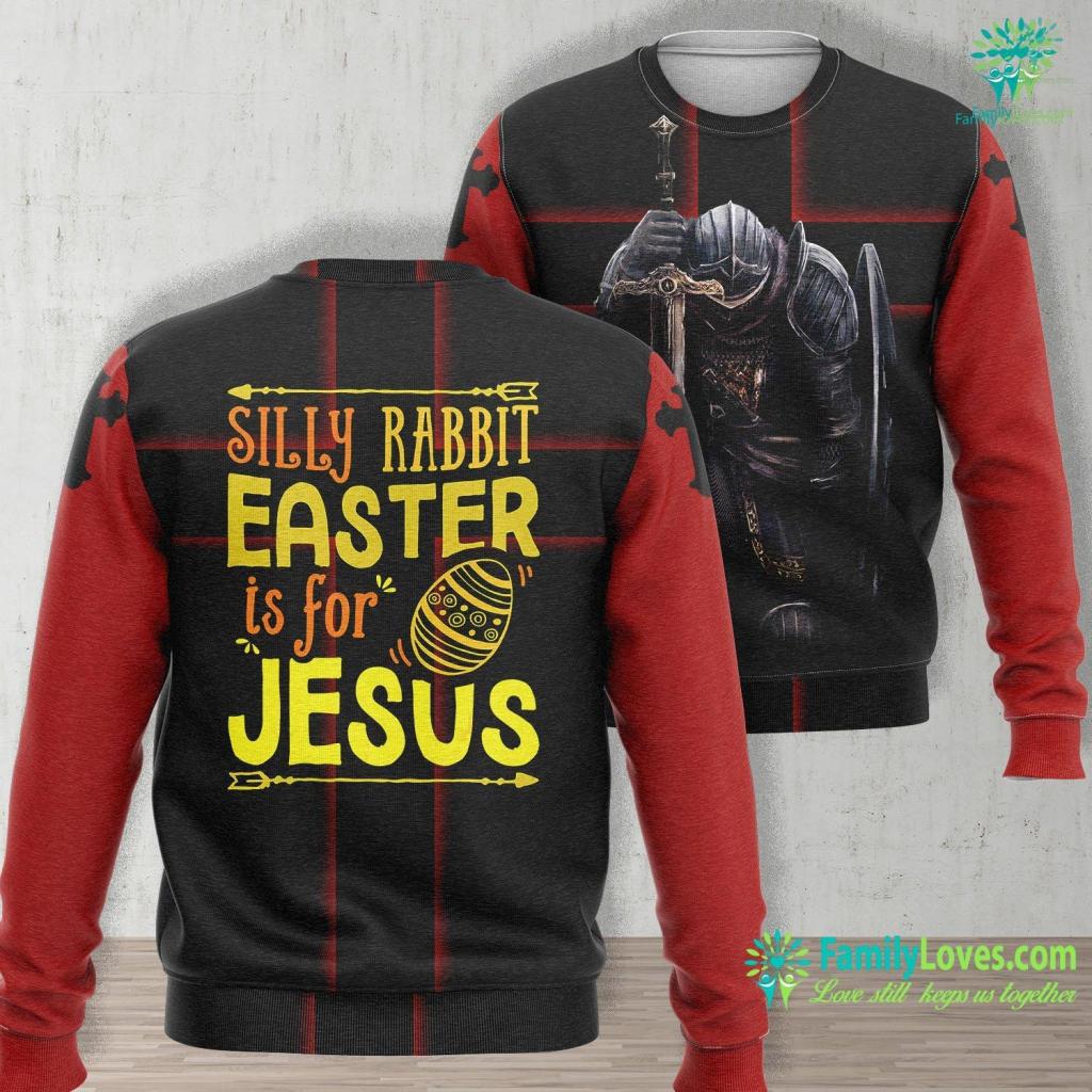 Josephus On Jesus Silly Rabbit Easter Is For Jesus Women Men Funny Boy Jesus Unisex Long Sleeve Sweatshirt All Over Print