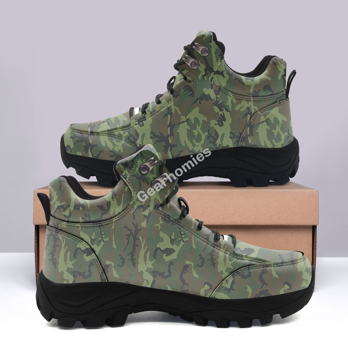 American Erdl Lowland Camo Hiking Shoes