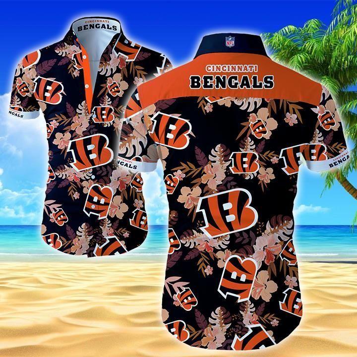 Great Cincinnati Bengals Hawaiian Shirt For Sale