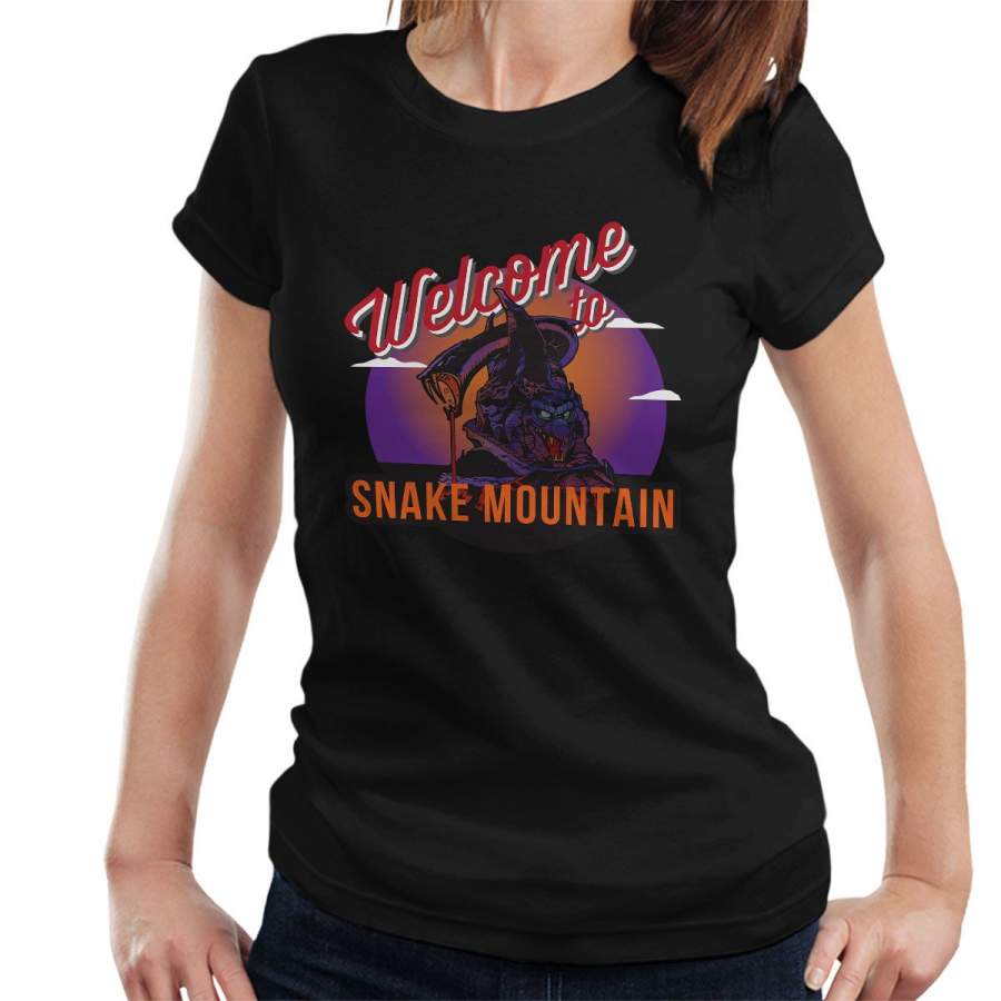 Welcome To Snake Mountain He Man Masters Of The Universe Women’s T-Shirt