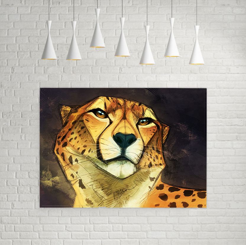 Cheetah Poster Qg260107Pt - Poster Art Design