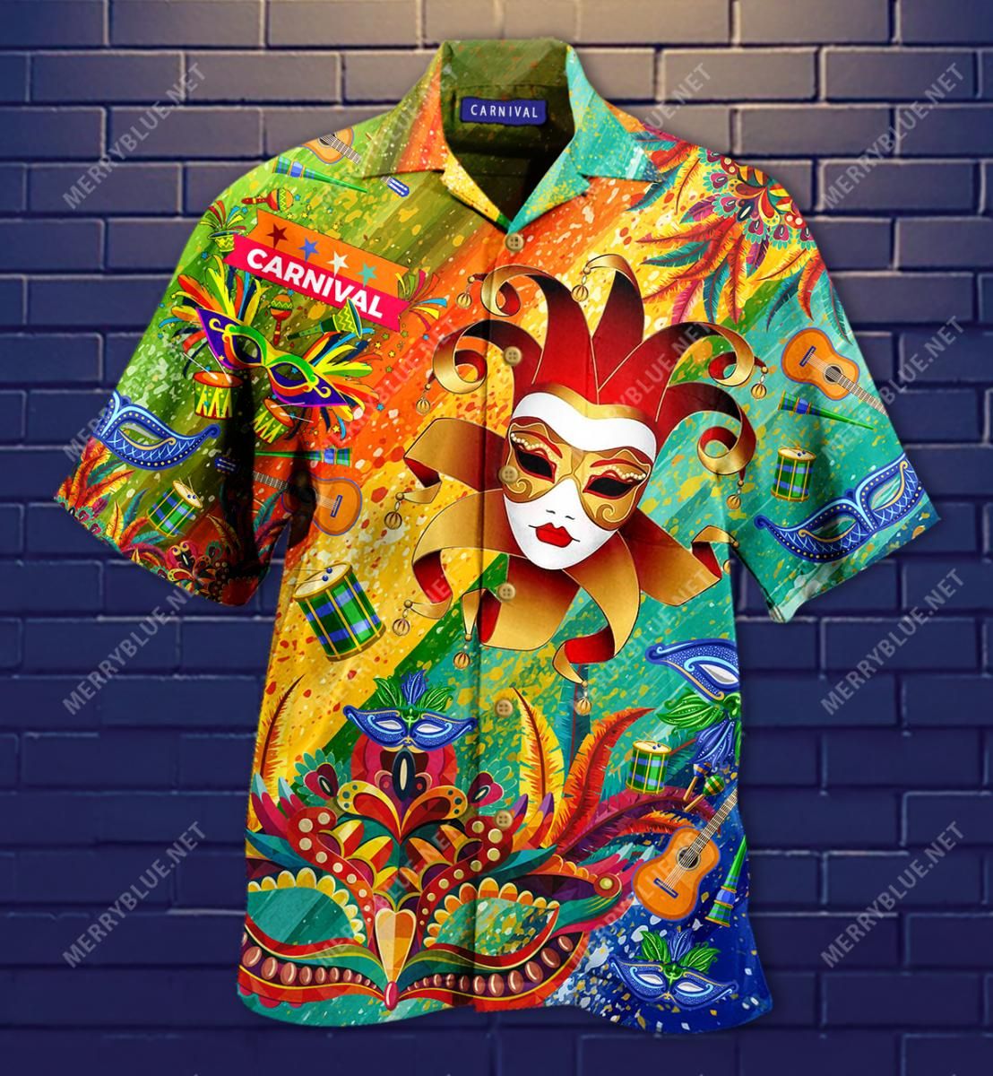 A Happy Carnival Is Coming Aloha Hawaiian Shirt Colorful Short Sleeve Summer Beach Casual Shirt For Men And Women