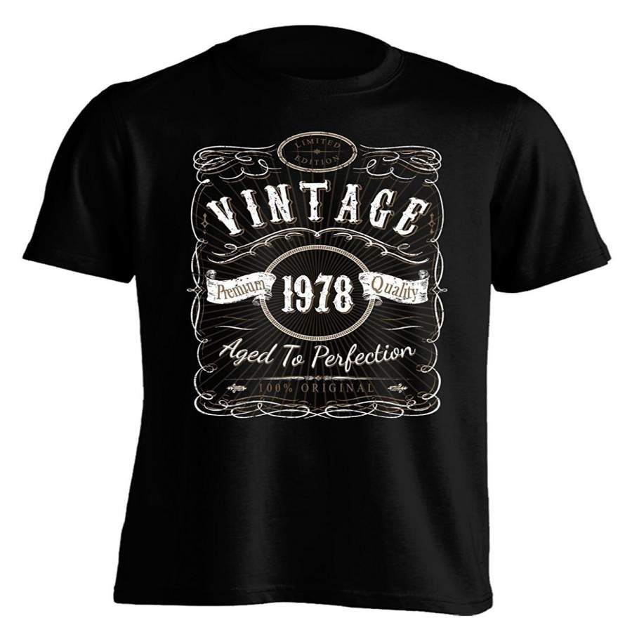 Vtg 1978 Aged To Perfection – 40Th Birthday Gift T-Shirt