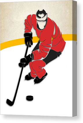 Calgary Flames Rink Joe Hamilton Canvas Print