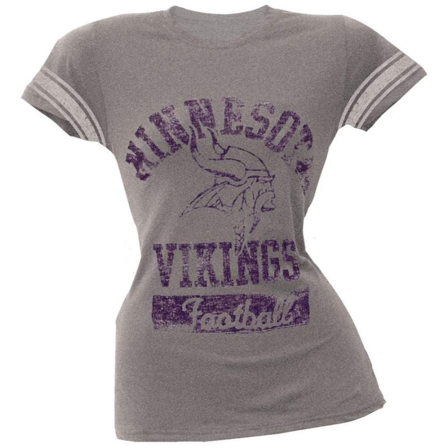 Minnesota Vikings – Vintage Logo Juniors Varsity T-Shirt