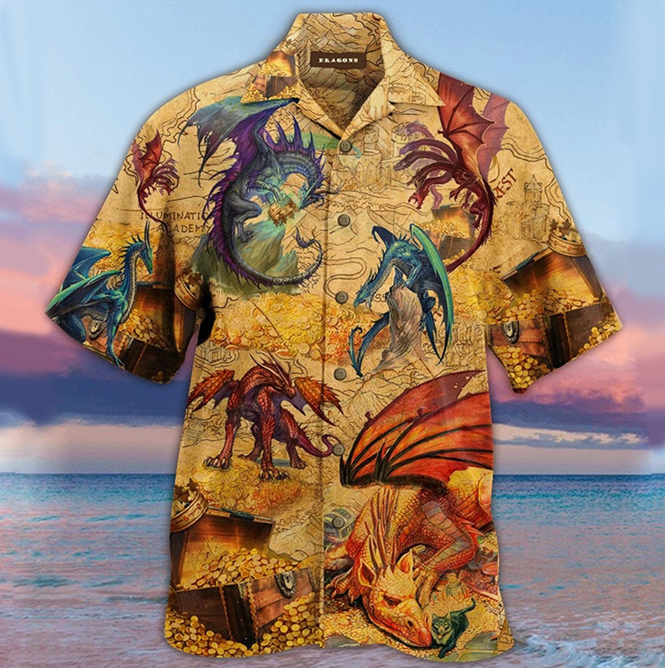 Dragon Map Hawaii Lover Hawaii Shirt For Men Women Ha10420