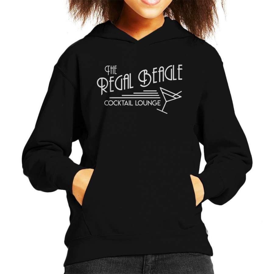 The Regal Beagle Cocktail Lounge Threes Company Kid’s Hooded Sweatshirt