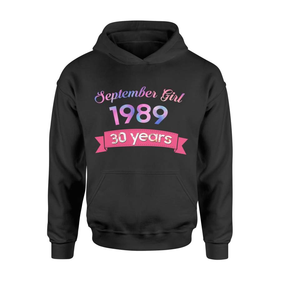 30th Birthday Gift Idea TS 1989 30 Years Old Flower – Standard Hoodie