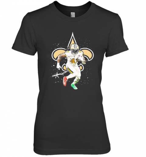 New Orleans Saints Alvin Kamara Signature Premium Women’S T-Shirt