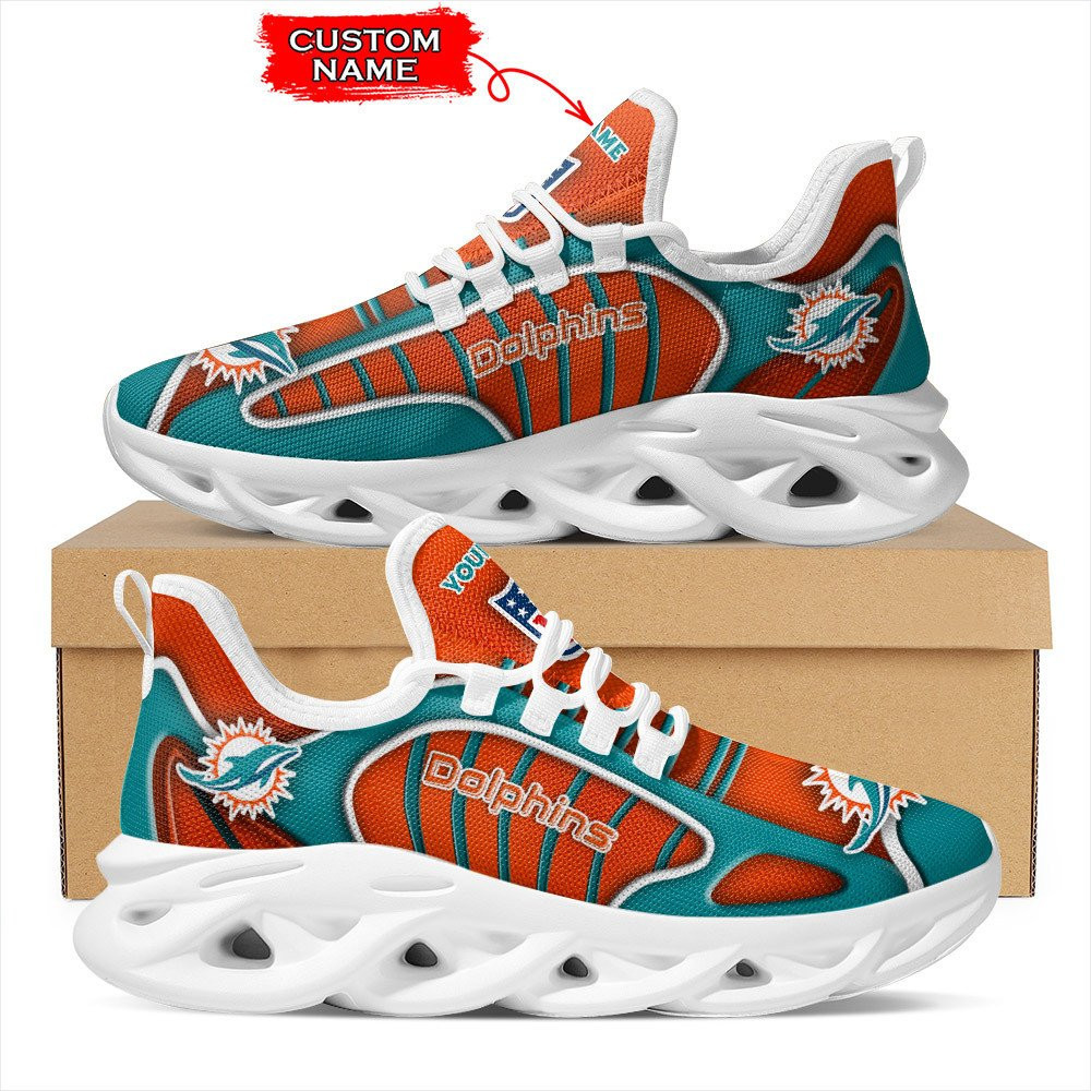 Miami Dolphins Personalized Yezy Running Sneakers Bg162