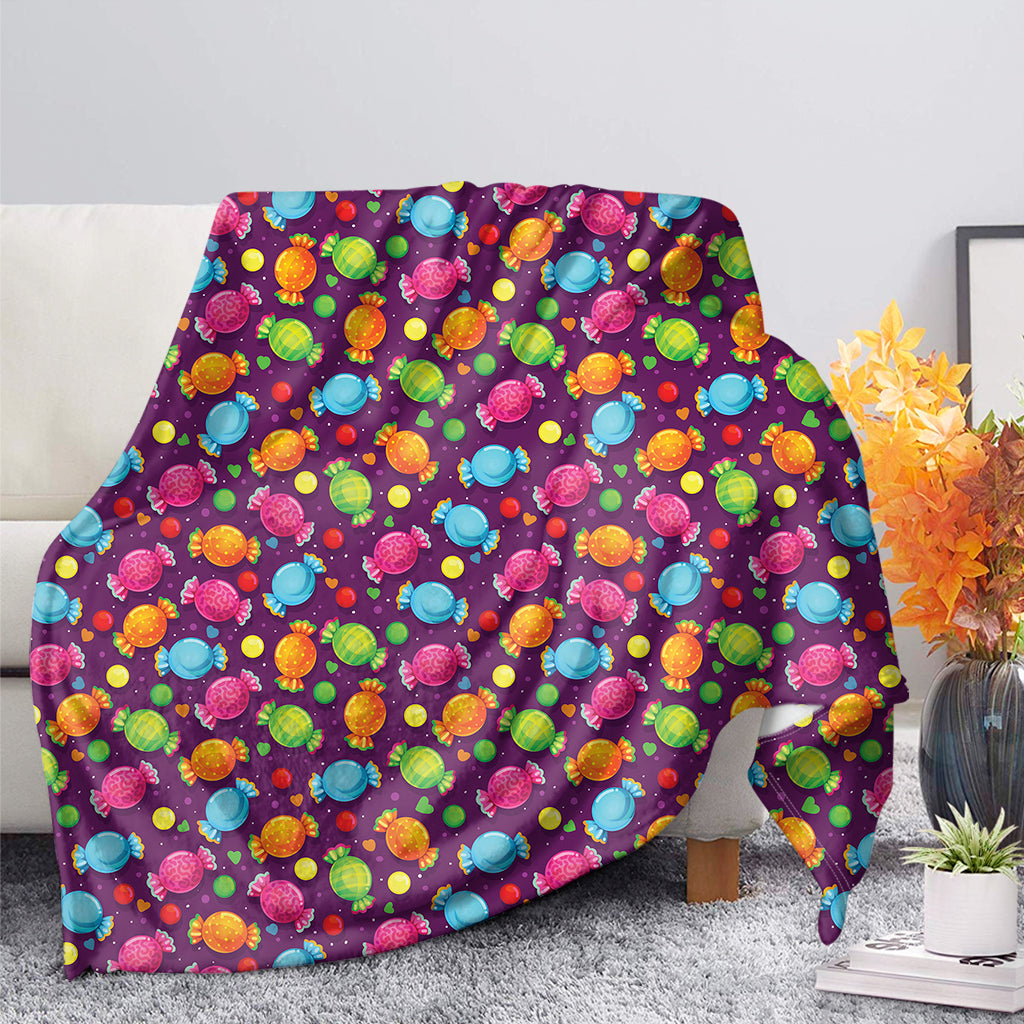 Sweet Candy Pattern Print Blanket