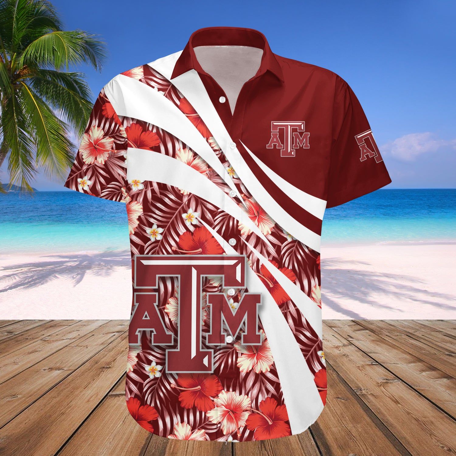 Texas A&Amp;M Aggies Hawaii Shirt Hibiscus Sport Style – NCCA