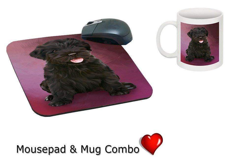 Black Russian Terrier Puppy Dog Mug & Mousepad Combo Gift Set