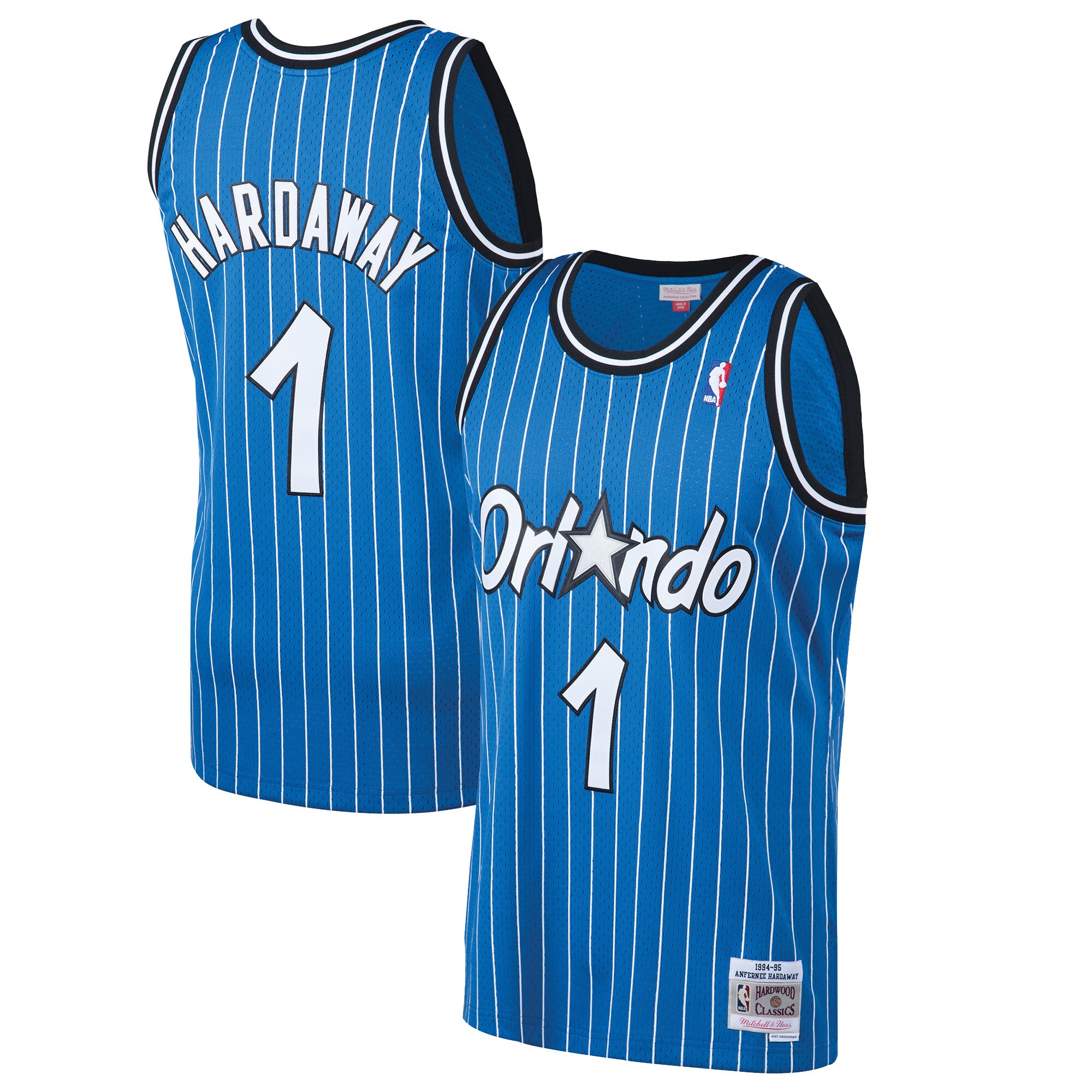 Penny Hardaway Orlando Magic Mitchell & Ness Hardwood Classics Swingman Jersey – Blue