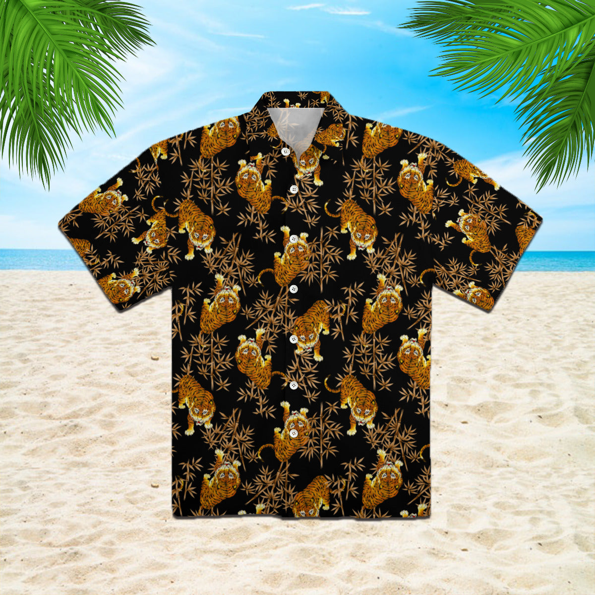 Tiger Pattern Hawaiian Shirt | For Men & Women | Hw802