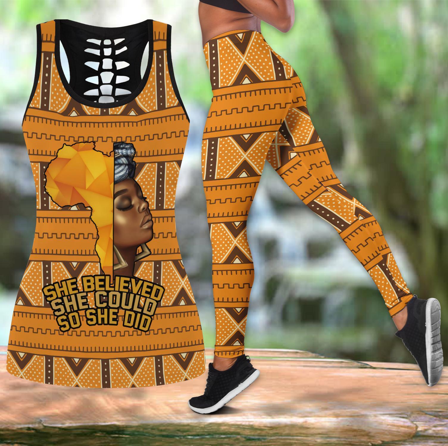 She Believed African Culture Legging & Tank top JJ23062002-ML