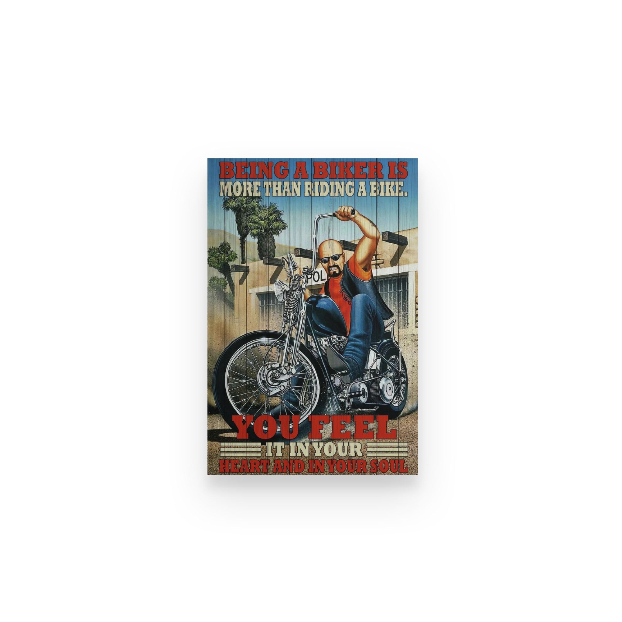 Biker Motorcycle Being A Biker More Than Riding – Poster