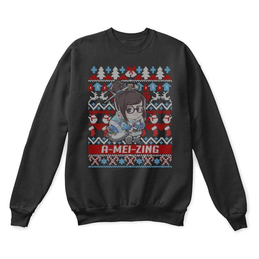 A-Mei-Zing Mei-Ling Zhou Overwatch Christmas Ugly Sweaters