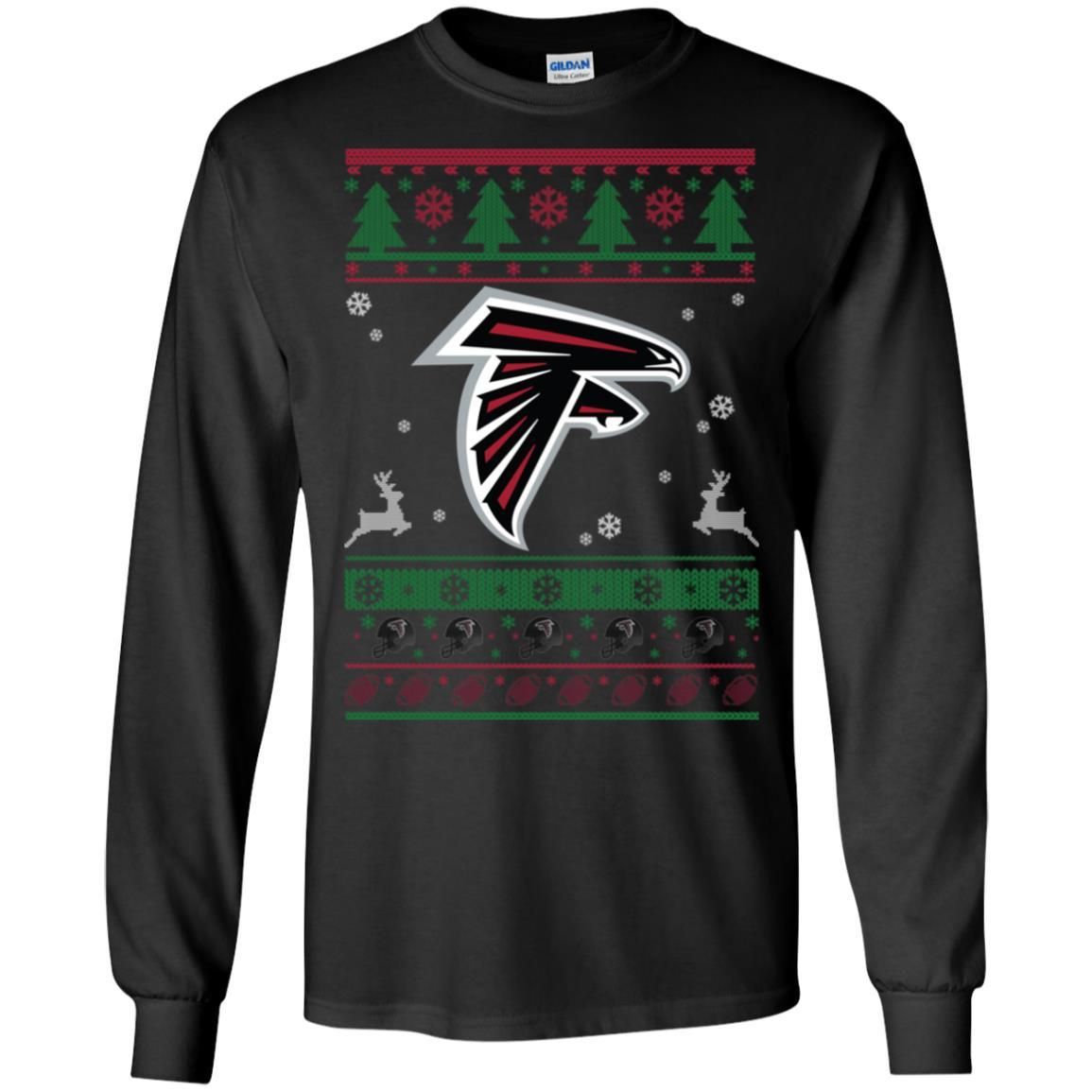 Atlanta Falcons Logo Football Teams Ugly Christmas Sweater Men Long SLeeve Shirt