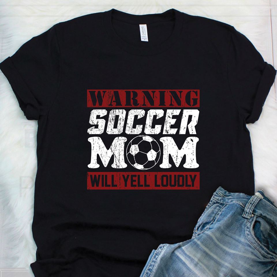 Warning Soccer Mom Will Yell Loudy Standard Men T-Shirt