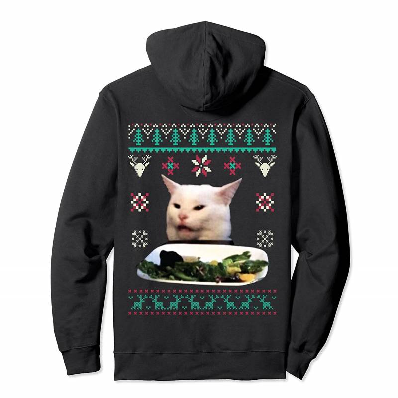 Funny Woman Cat Meme Ugly Christmas Couple Family Matching Pullover Hoodie, T Shirt, Sweatshirt