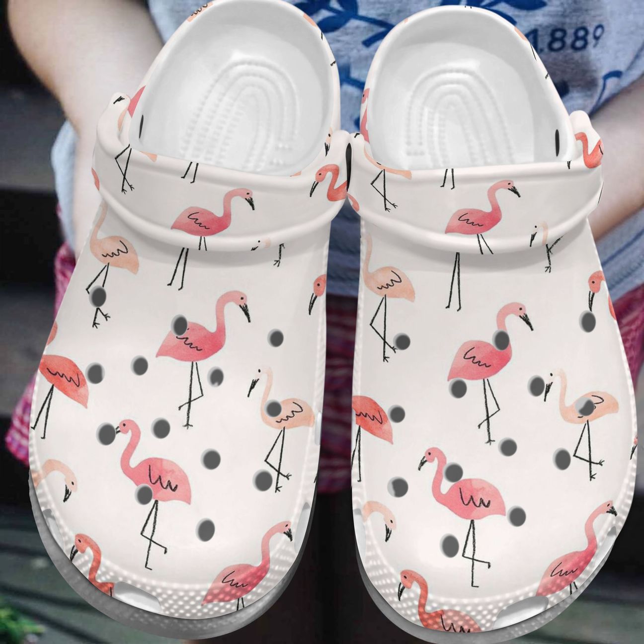 Flamingo Personalized Clog, Custom Name, Text, Color, Number Fashion Style For Women, Men, Kid, Print 3D Pinky