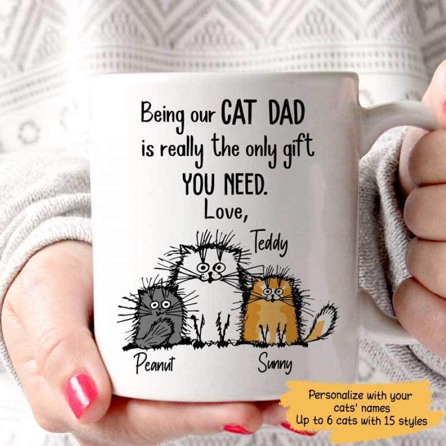 Being My Cat Dad Personalized Mug