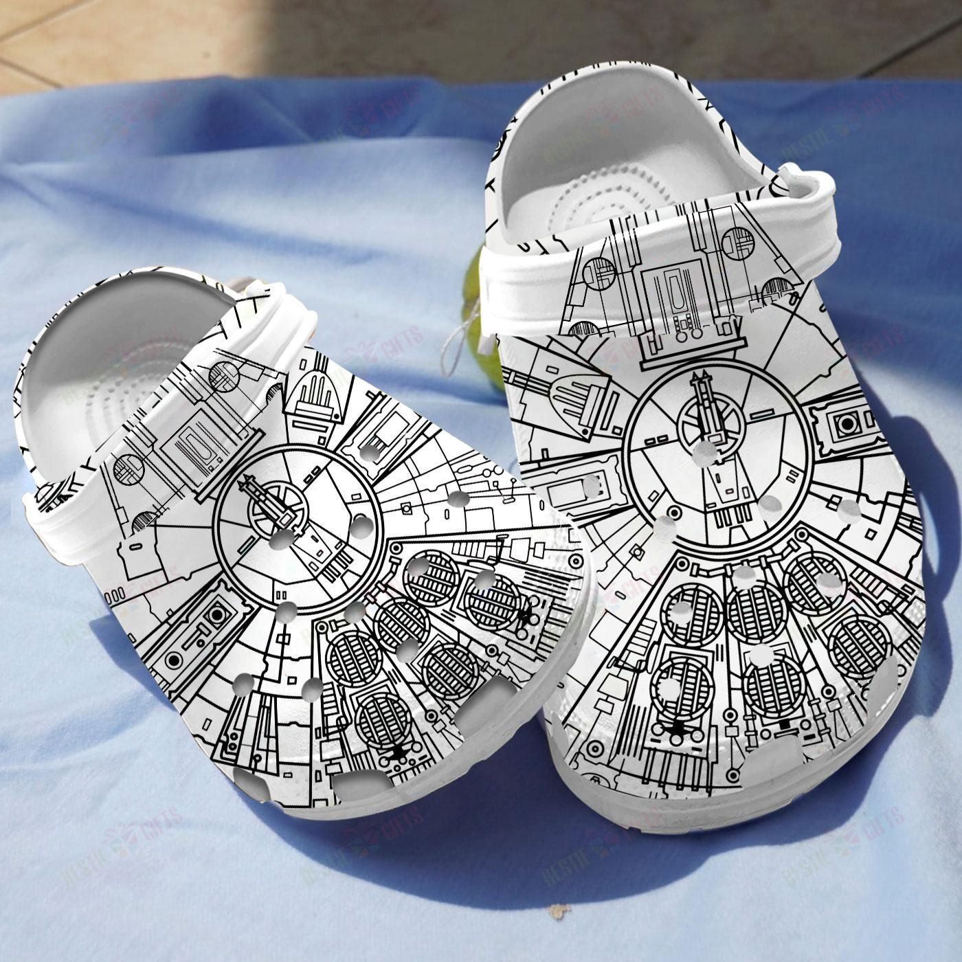 Millennium Falcon Crocs Classic Clogs Shoes