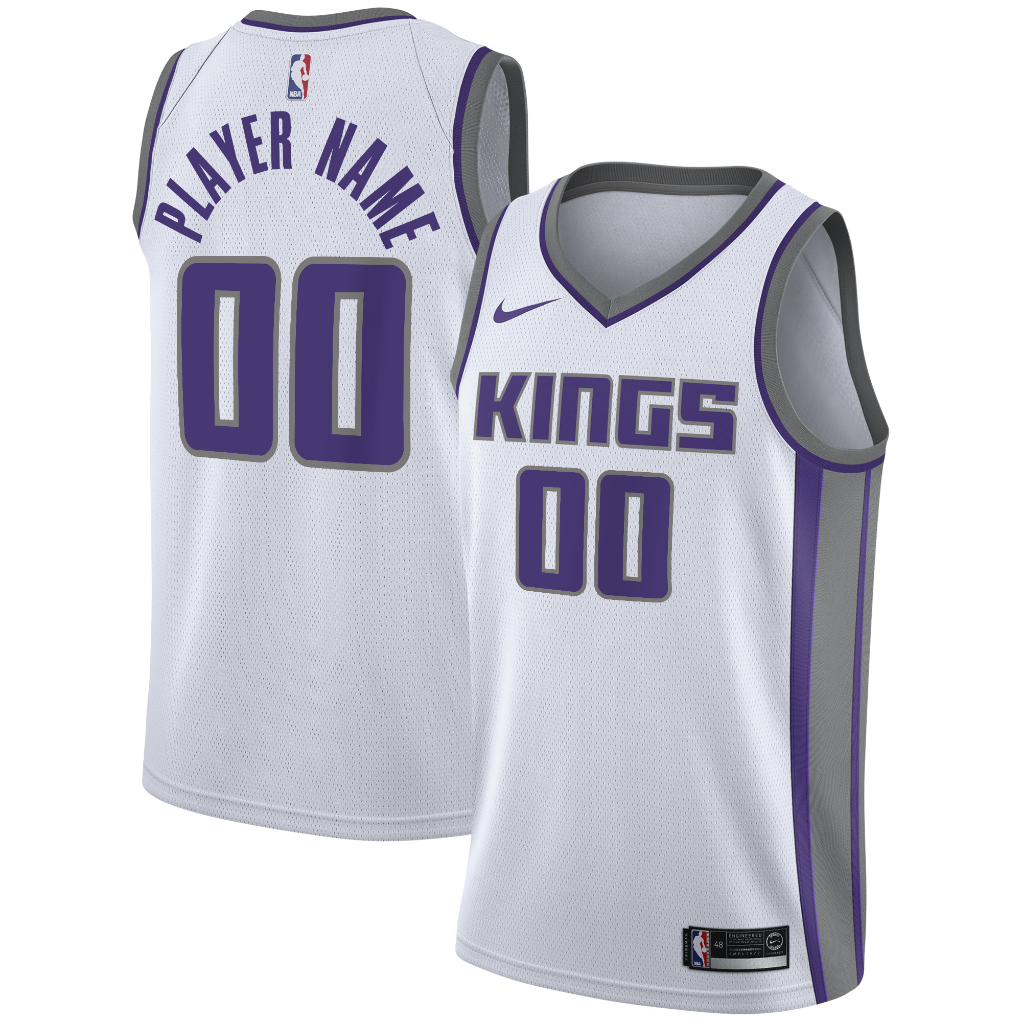 Sacramento Kings Swingman Custom Jersey White – Association Edition