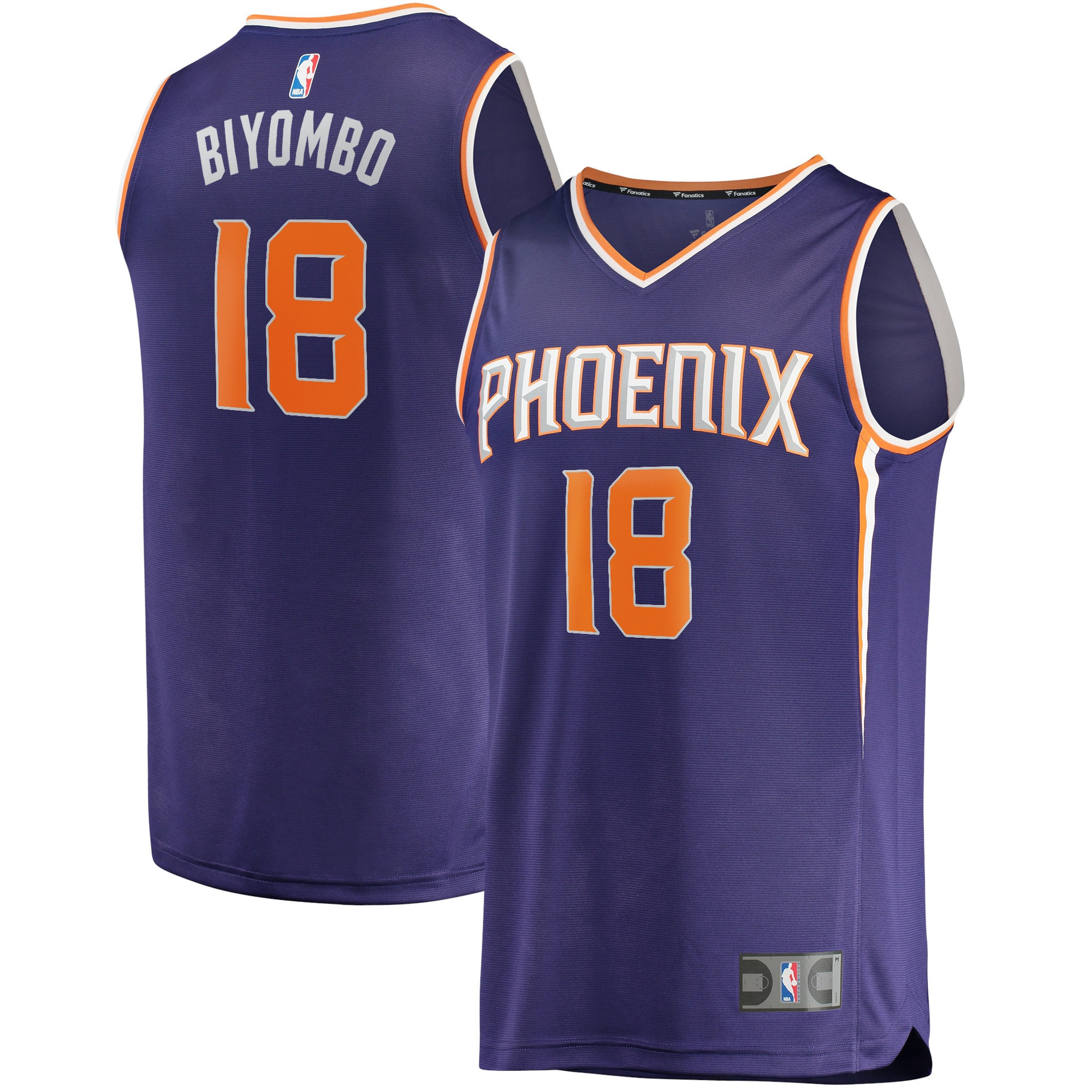 Bismack Biyombo Phoenix Suns Fanatics Branded 2021/22 Fast Break Replica Jersey – Icon Edition – Purple NBA